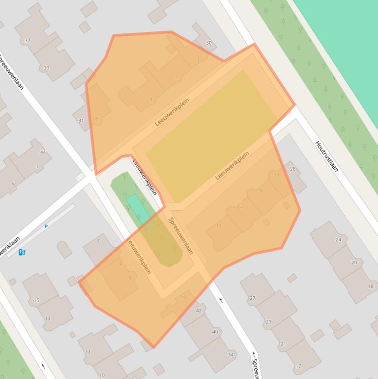 Kaart van postcodegebied 2566JX.