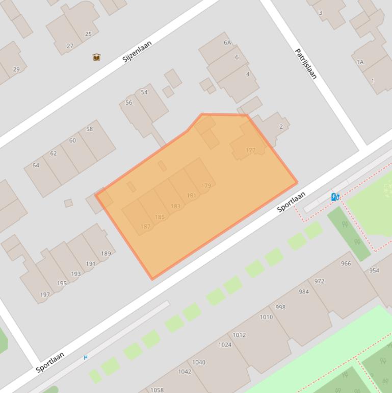 Kaart van postcodegebied 2566KB.