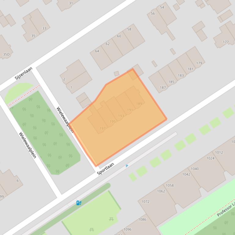 Kaart van postcodegebied 2566KC.