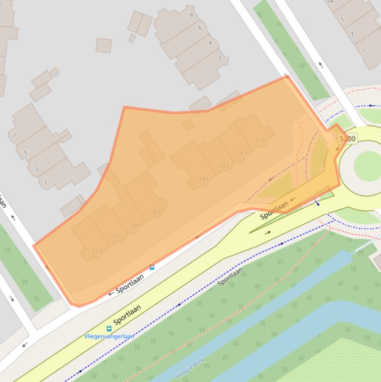 Kaart van postcodegebied 2566KG.