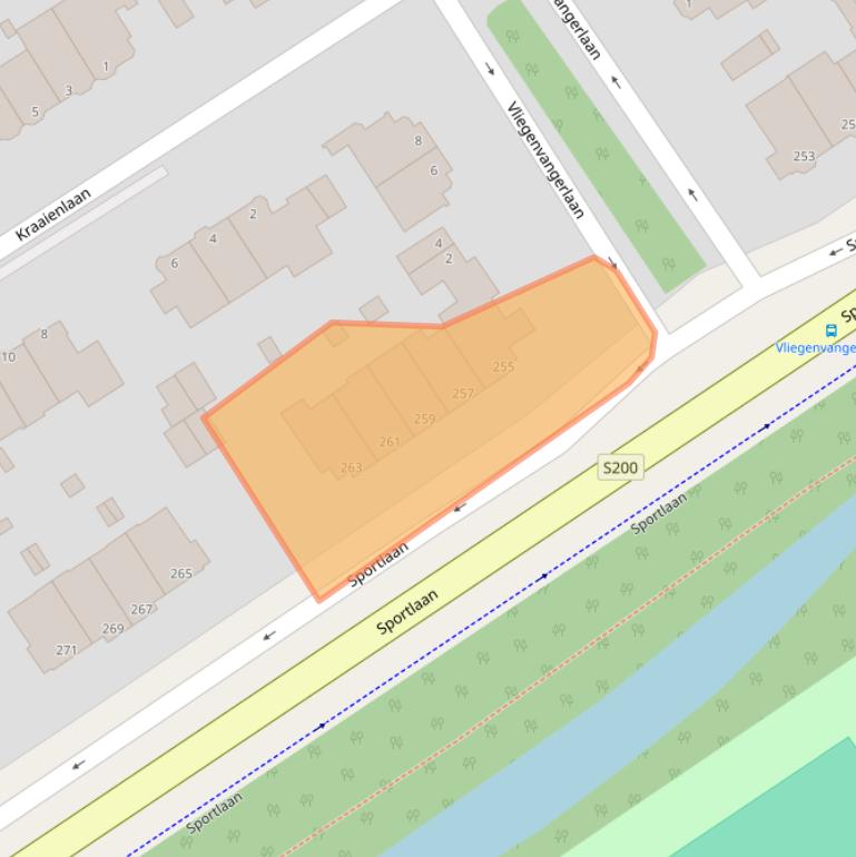 Kaart van postcodegebied 2566KH.