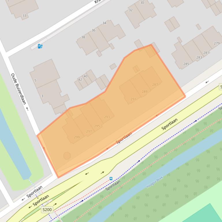 Kaart van postcodegebied 2566KL.