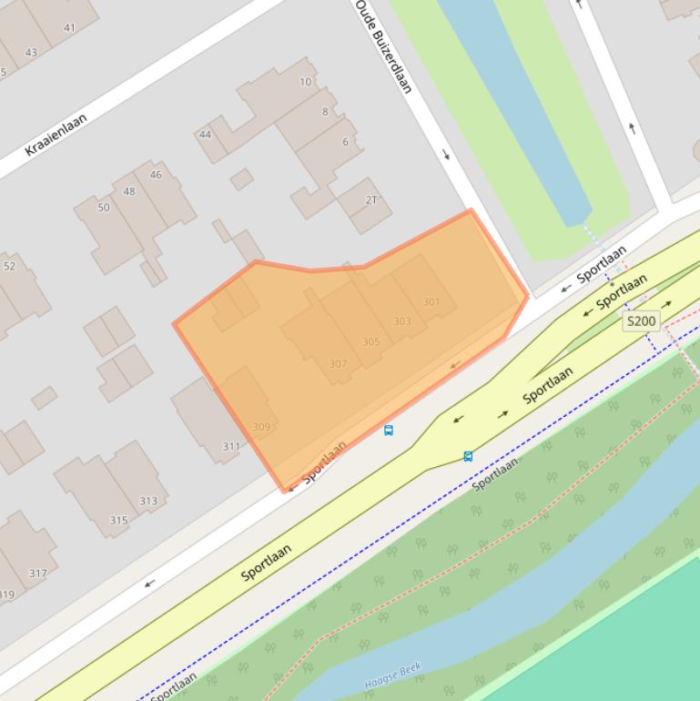 Kaart van postcodegebied 2566KM.