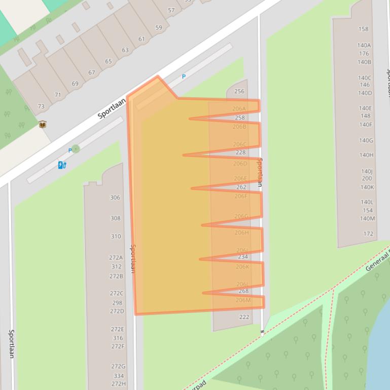 Kaart van postcodegebied 2566LJ.