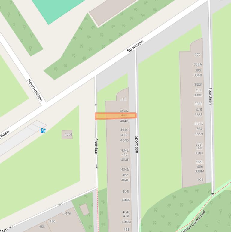 Kaart van postcodegebied 2566MB.