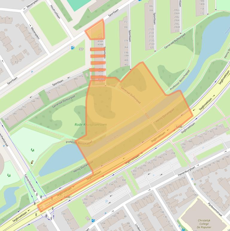 Kaart van postcodegebied 2566MC.