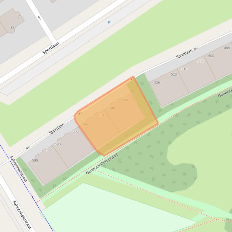 Kaart van postcodegebied 2566MG.