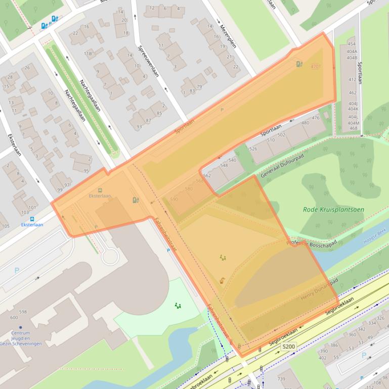 Kaart van postcodegebied 2566MH.