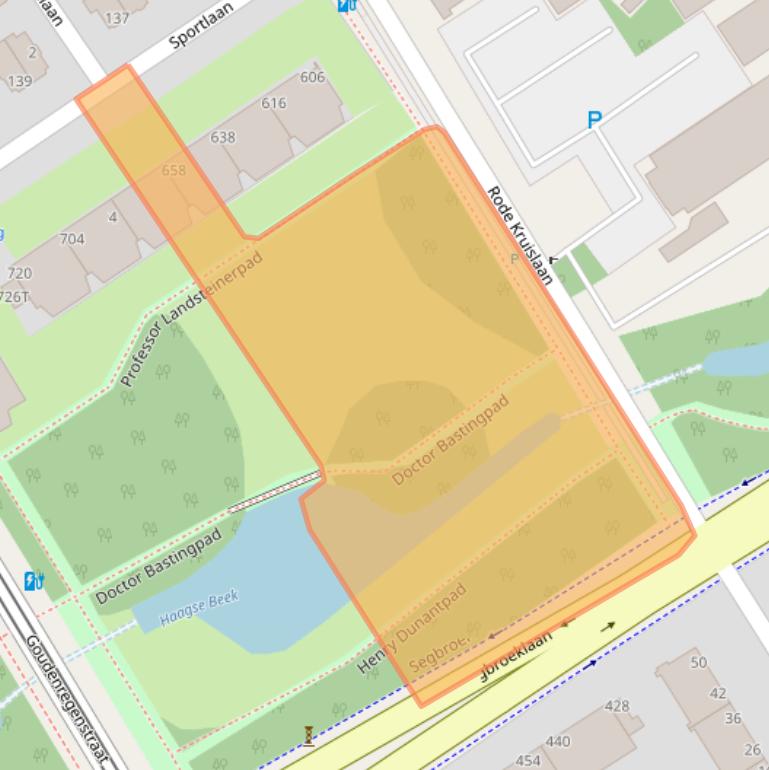 Kaart van postcodegebied 2566MN.