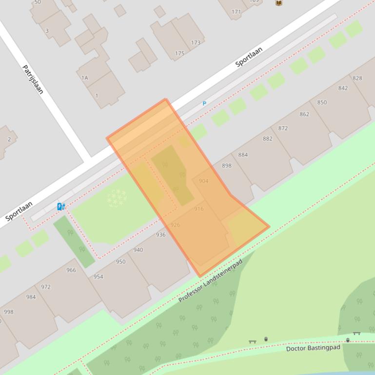 Kaart van postcodegebied 2566NC.