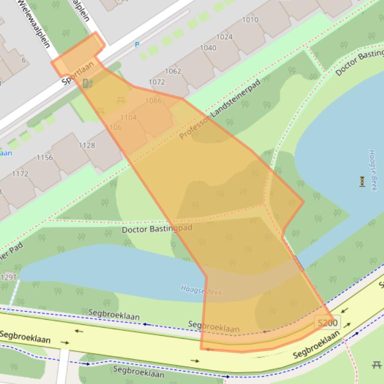 Kaart van postcodegebied 2566NJ.
