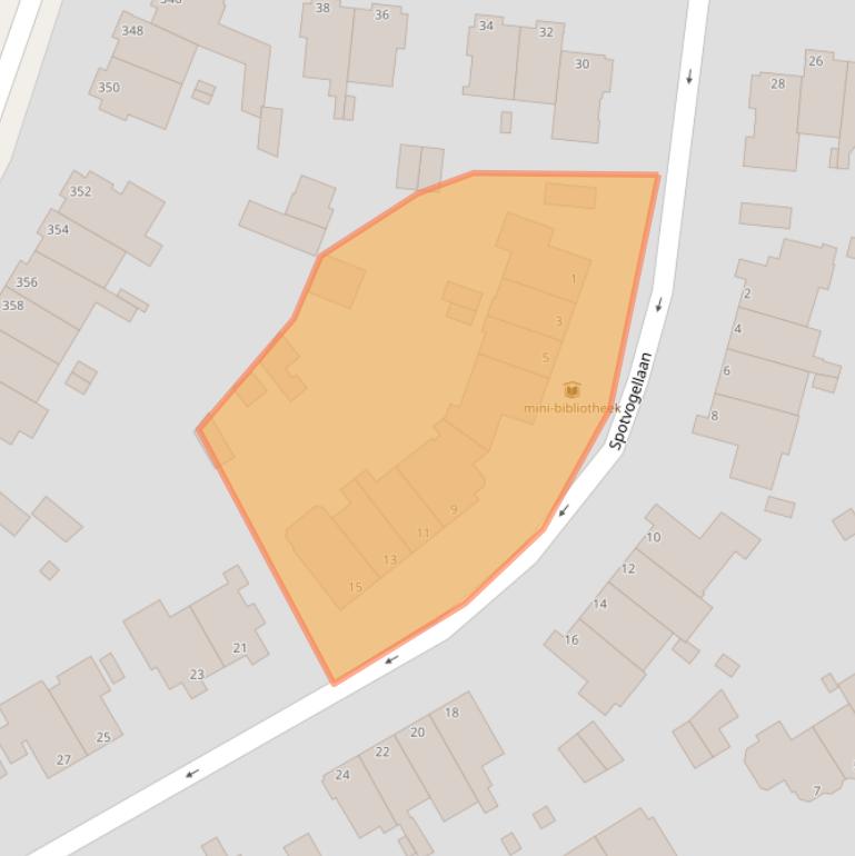 Kaart van postcodegebied 2566PA.