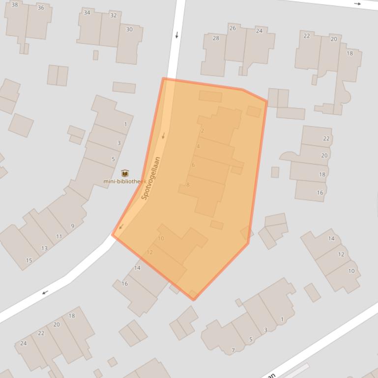 Kaart van postcodegebied 2566PH.