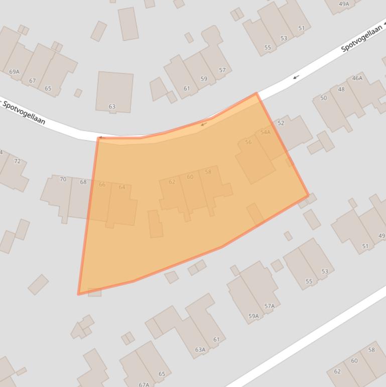 Kaart van postcodegebied 2566PM.