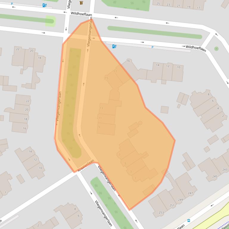 Kaart van postcodegebied 2566RM.