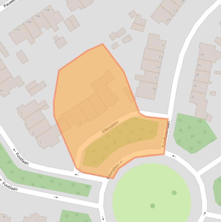 Kaart van postcodegebied 2566SG.