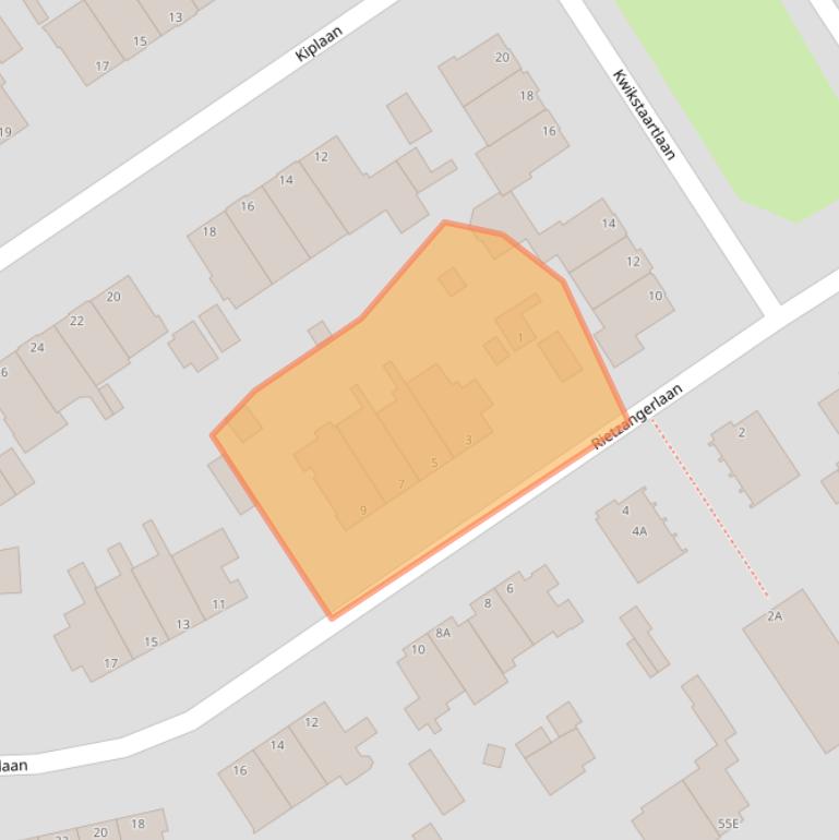 Kaart van postcodegebied 2566SR.