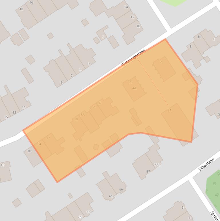 Kaart van postcodegebied 2566SV.