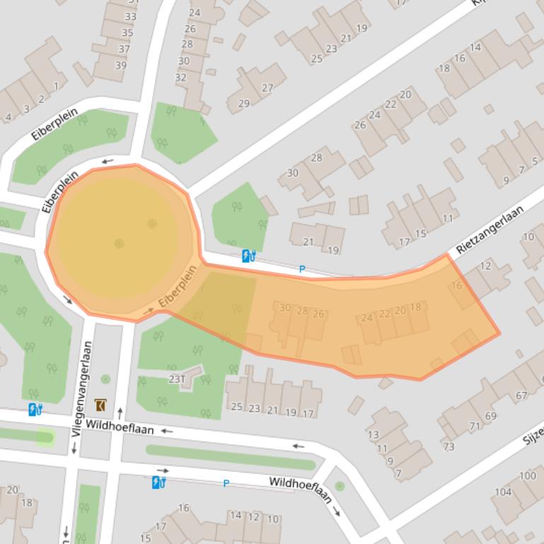 Kaart van postcodegebied 2566SW.