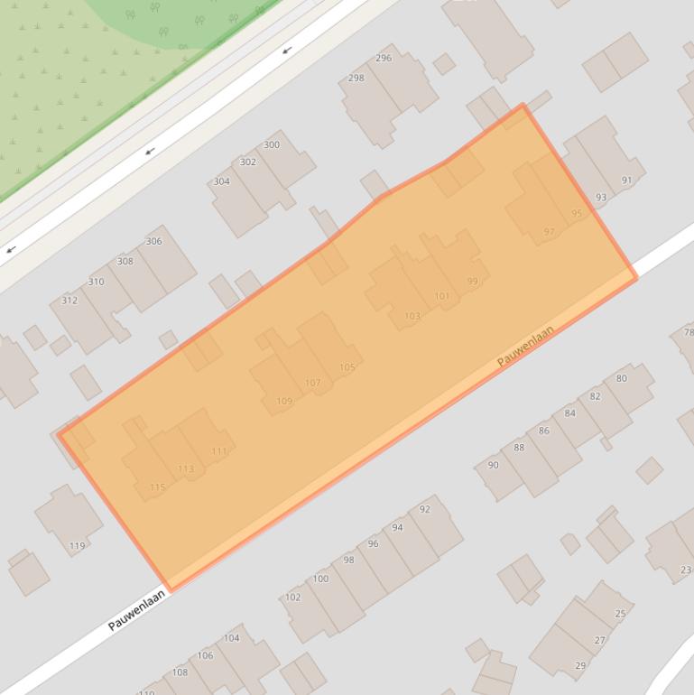 Kaart van postcodegebied 2566TE.