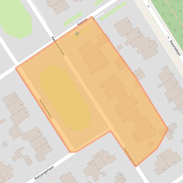 Kaart van postcodegebied 2566TP.