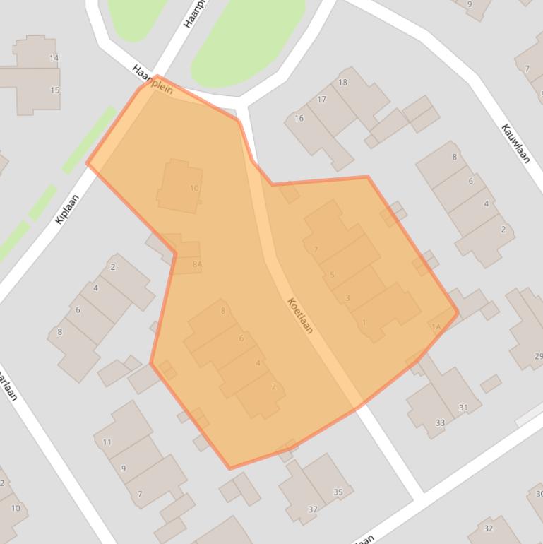 Kaart van postcodegebied 2566VA.