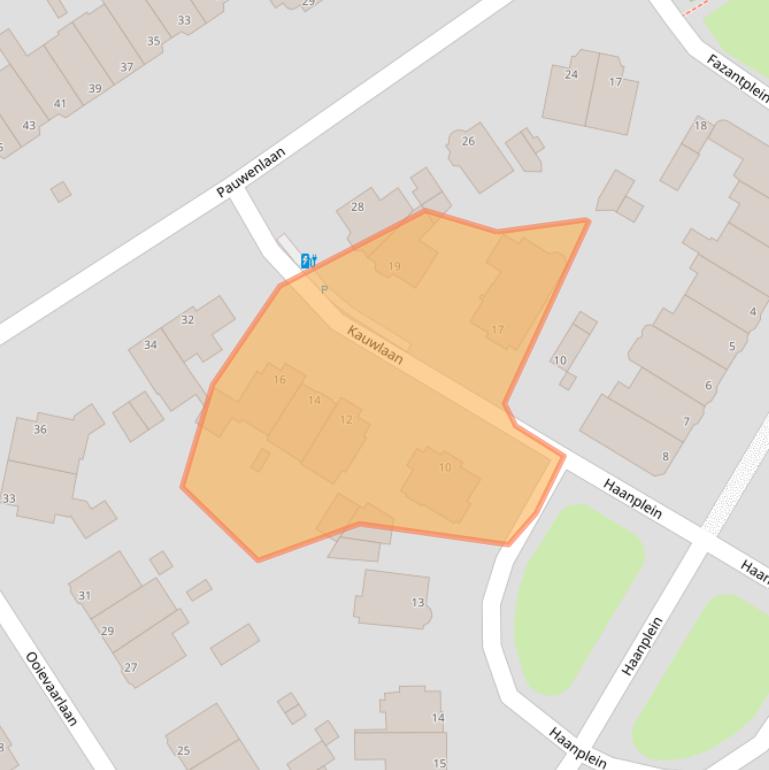 Kaart van postcodegebied 2566VC.