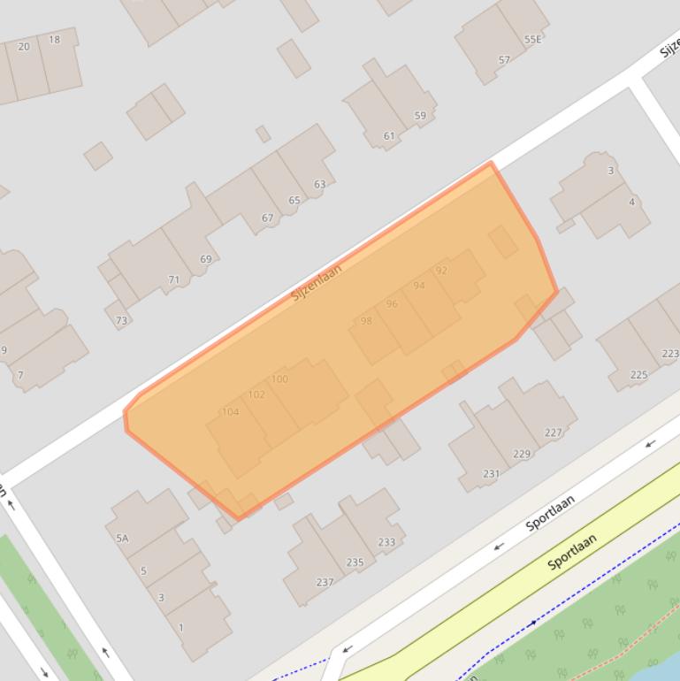 Kaart van postcodegebied 2566WN.