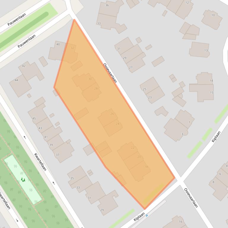 Kaart van postcodegebied 2566WV.