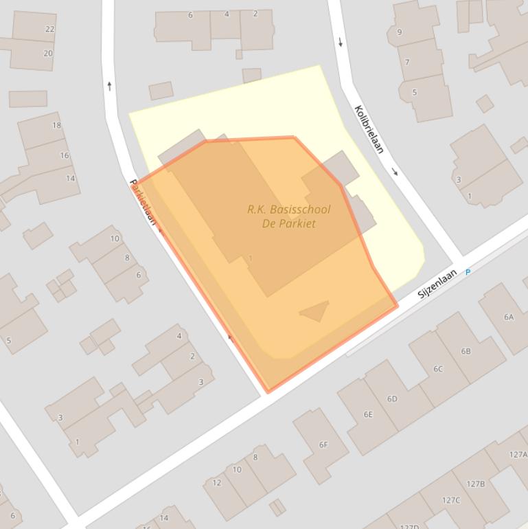 Kaart van postcodegebied 2566XT.