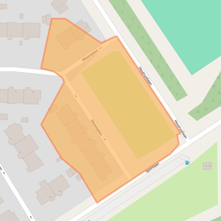 Kaart van postcodegebied 2566ZS.