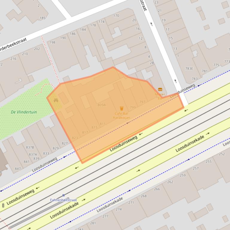 Kaart van postcodegebied 2571AS.