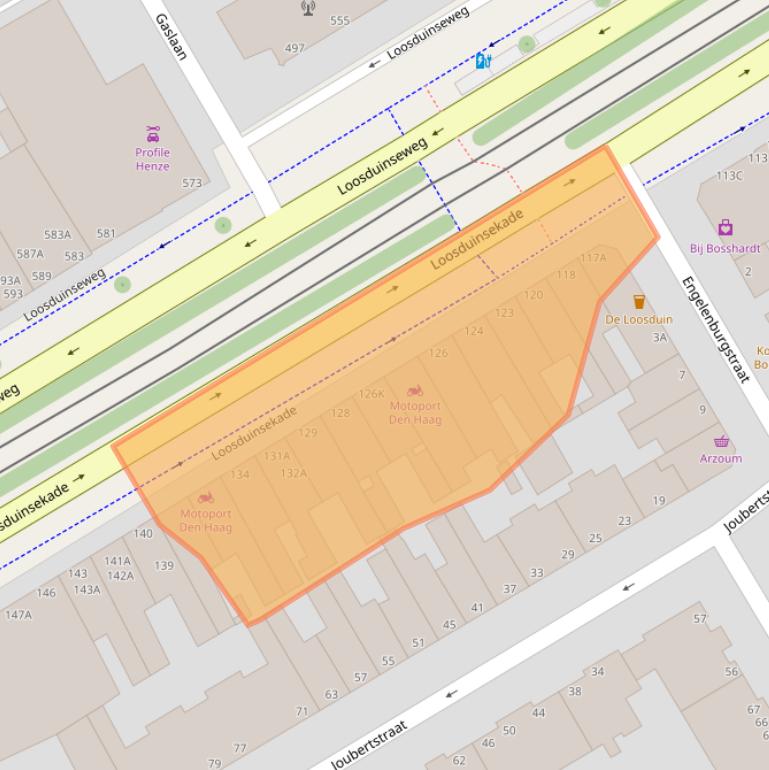 Kaart van postcodegebied 2571BT.