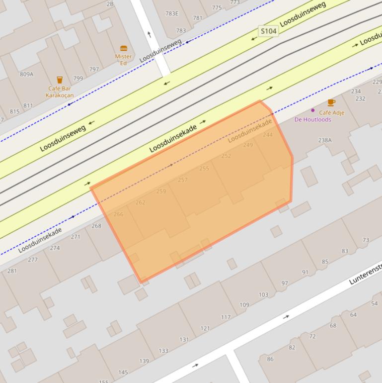 Kaart van postcodegebied 2571CA.