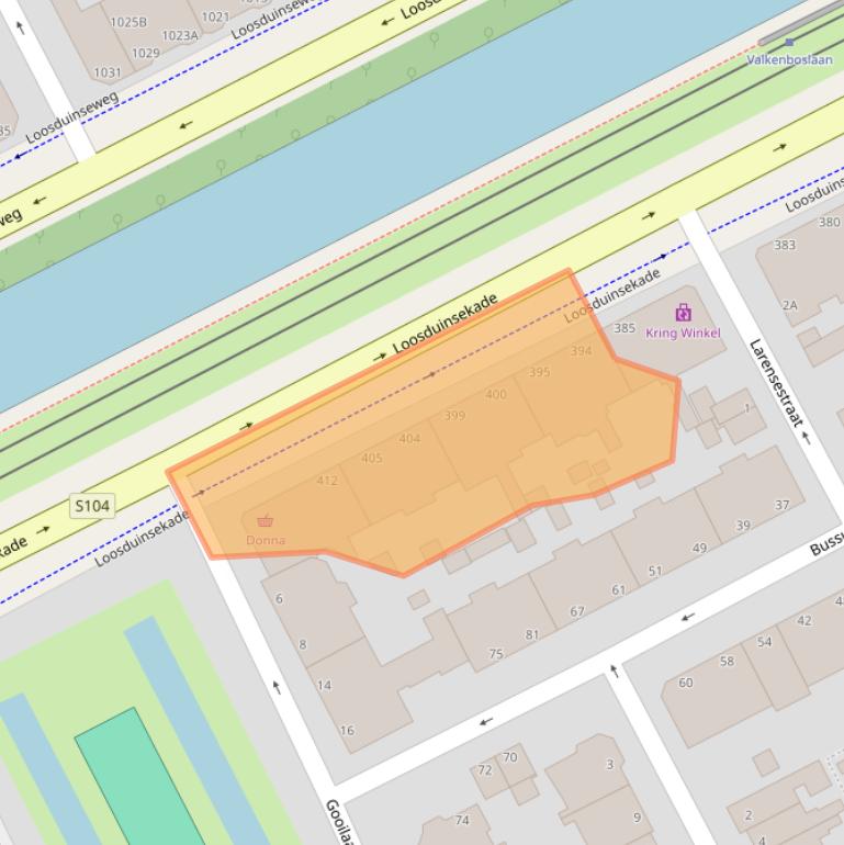 Kaart van postcodegebied 2571CH.