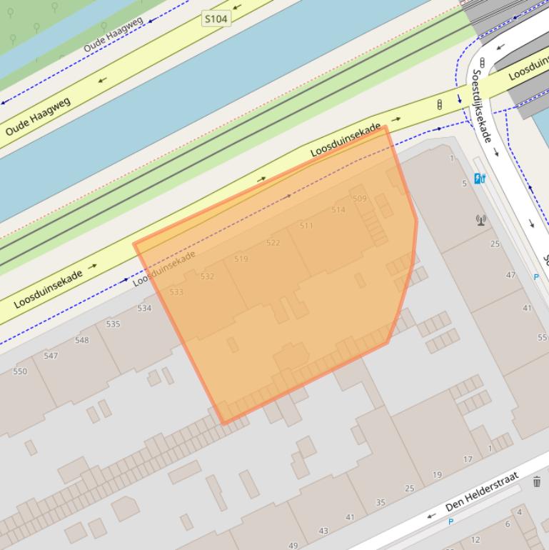 Kaart van postcodegebied 2571CN.