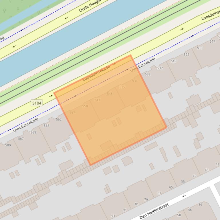 Kaart van postcodegebied 2571CP.