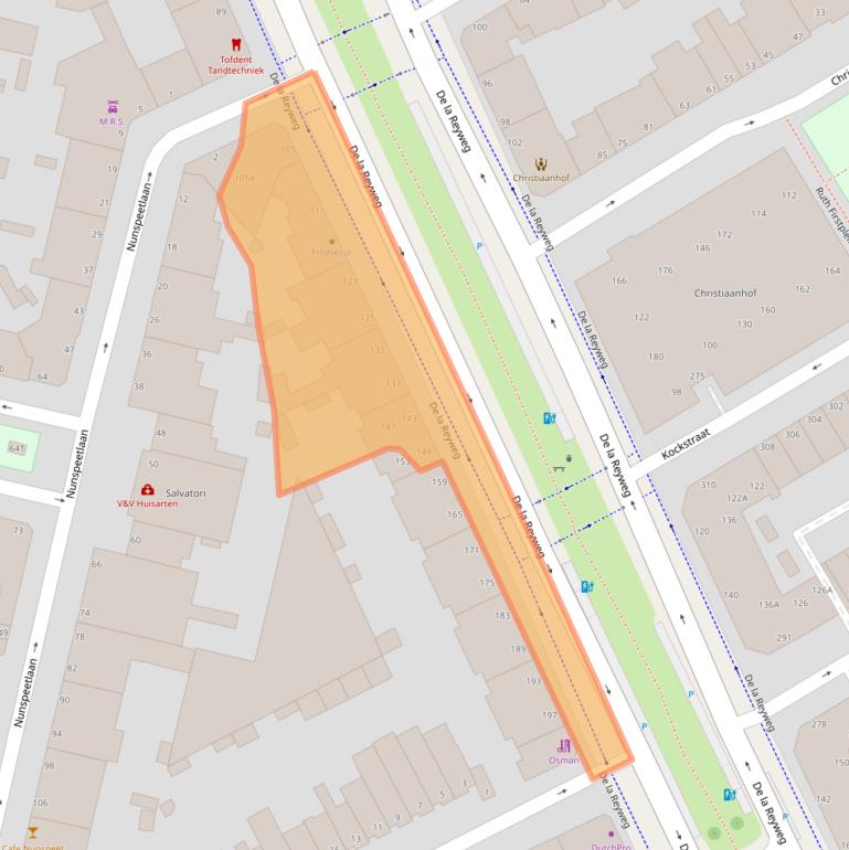 Kaart van postcodegebied 2571EC.