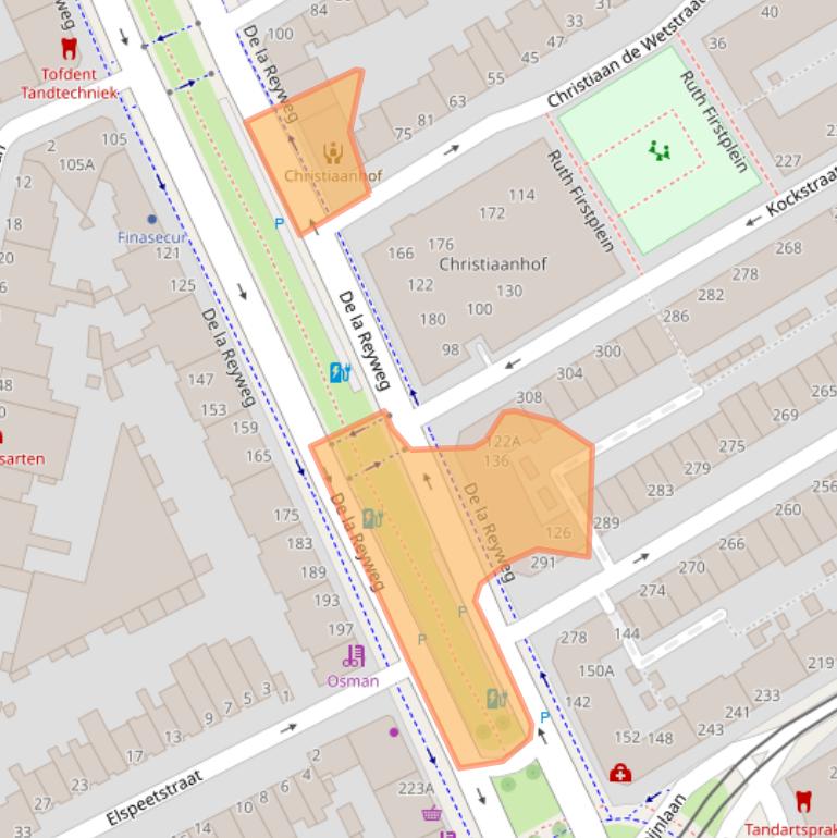 Kaart van postcodegebied 2571GE.