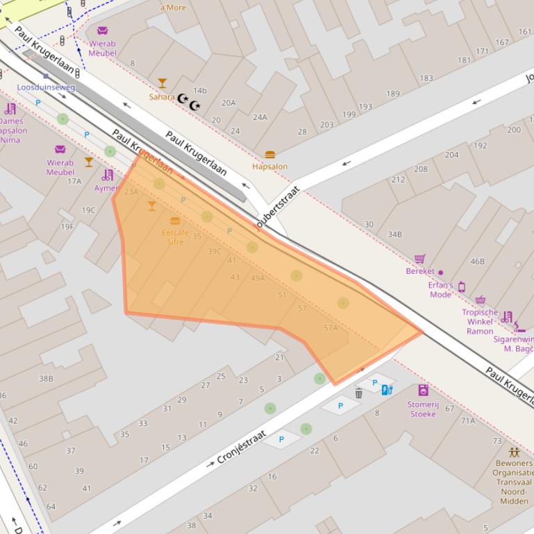 Kaart van postcodegebied 2571HB.