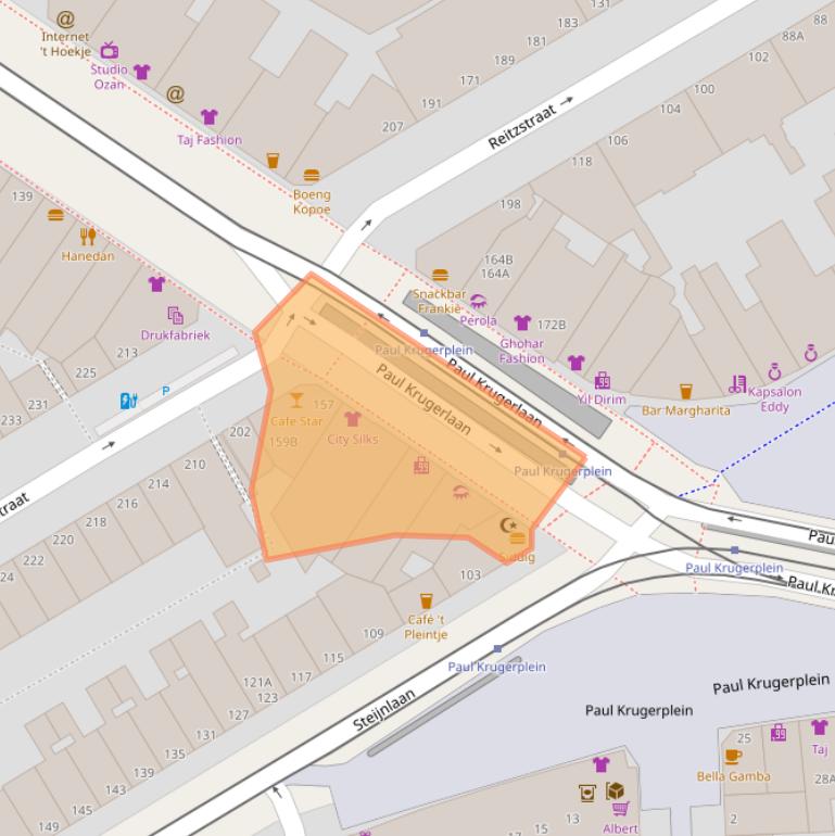 Kaart van postcodegebied 2571HE.