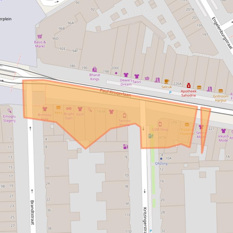 Kaart van postcodegebied 2571HG.