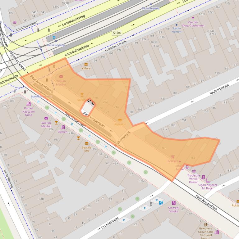 Kaart van postcodegebied 2571HK.