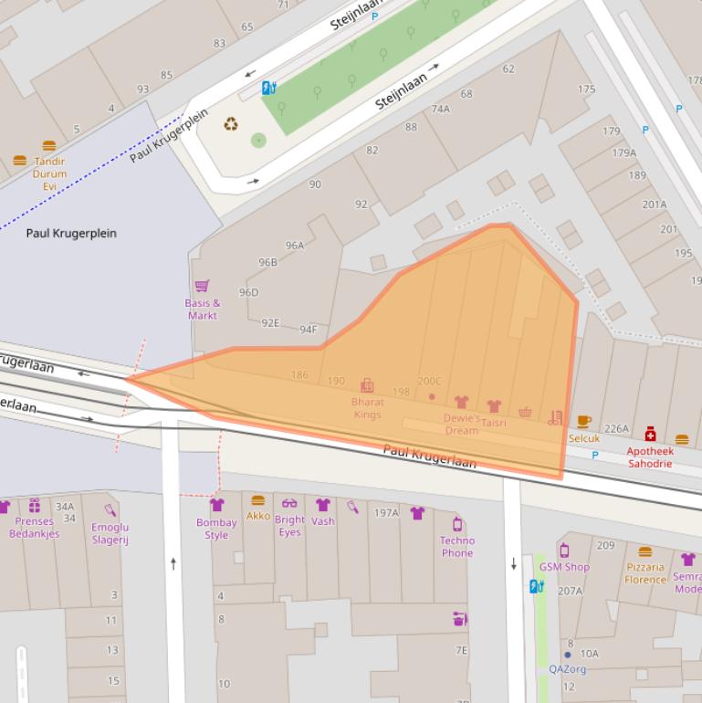 Kaart van postcodegebied 2571HP.