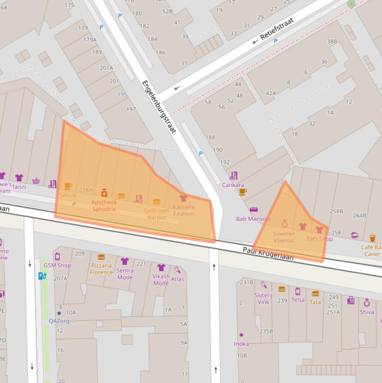 Kaart van postcodegebied 2571HR.