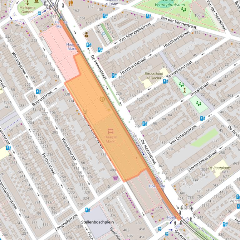 Kaart van postcodegebied 2571NA.
