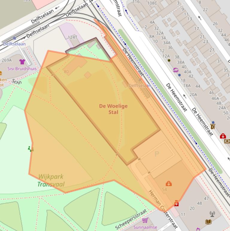 Kaart van postcodegebied 2571PB.