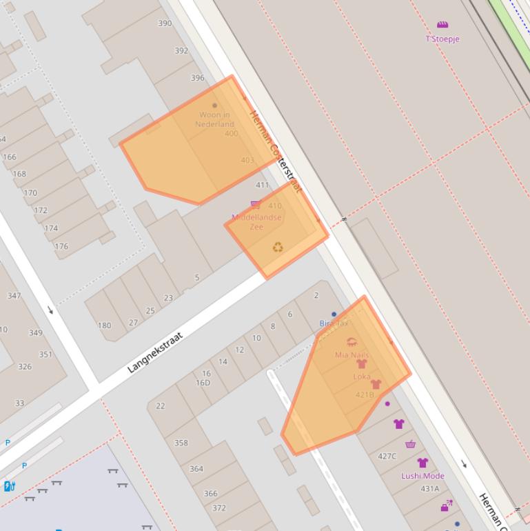 Kaart van postcodegebied 2571PP.
