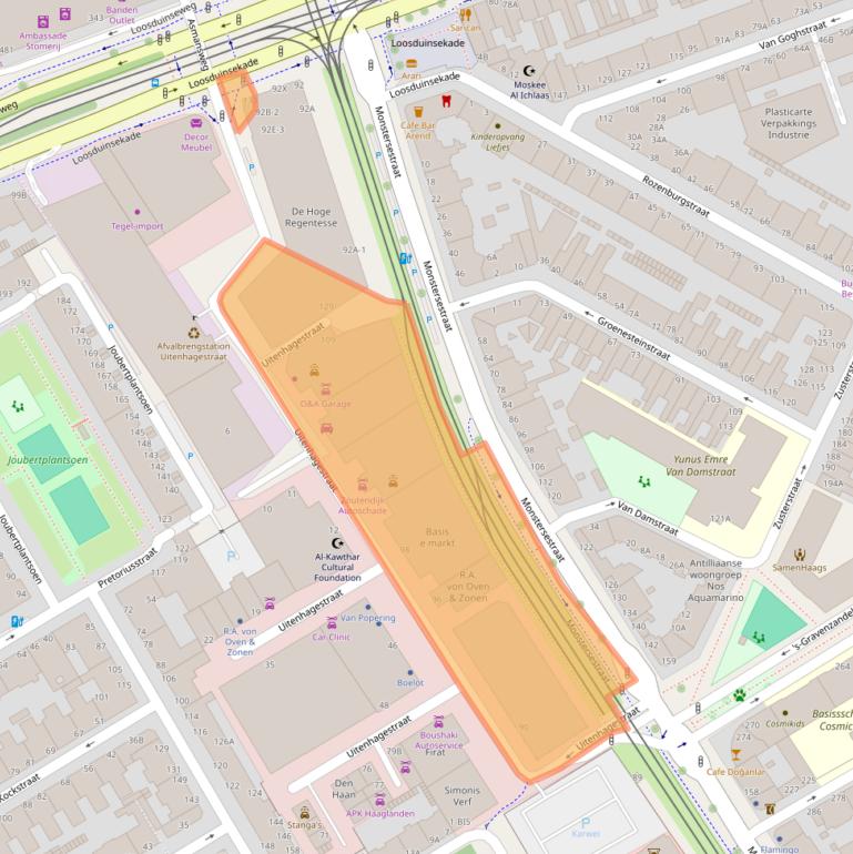 Kaart van postcodegebied 2571PW.