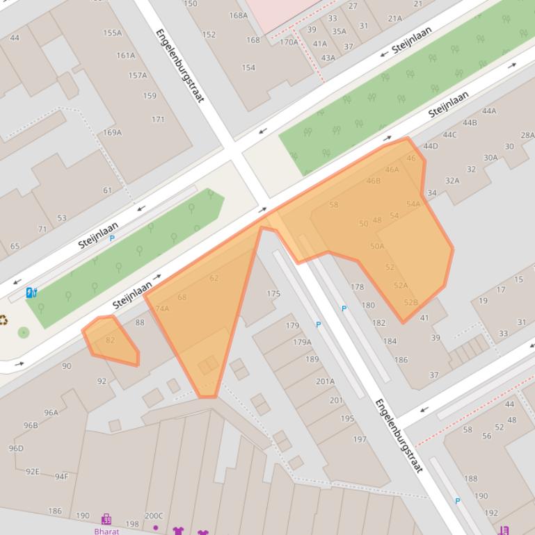 Kaart van postcodegebied 2571RG.